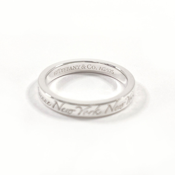 TIFFANY & Co. Tiffany Notes Narrow New York Ring, 925 Sterling Silver, Size 1...